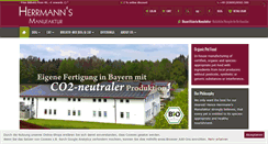 Desktop Screenshot of herrmanns-manufaktur.com